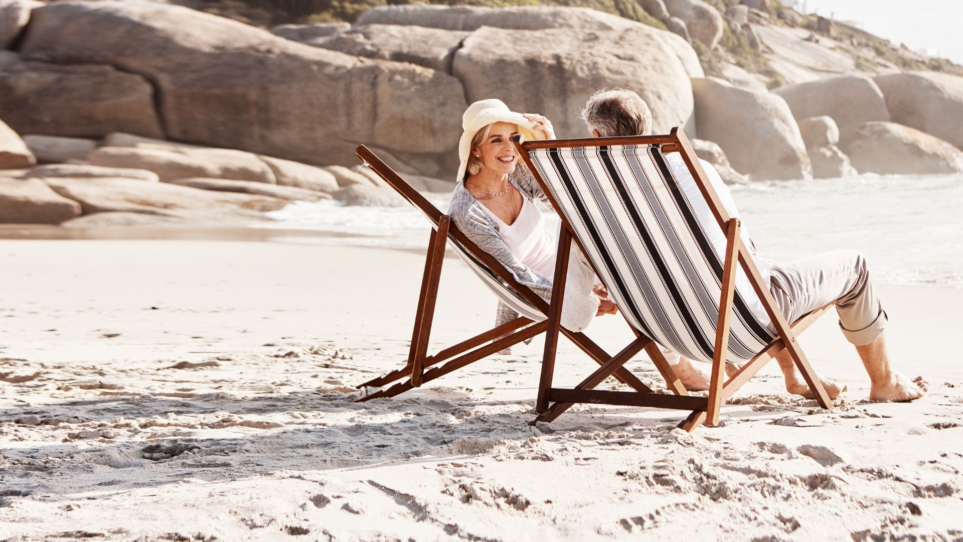 The beach is the perfect place for a couple's retreat